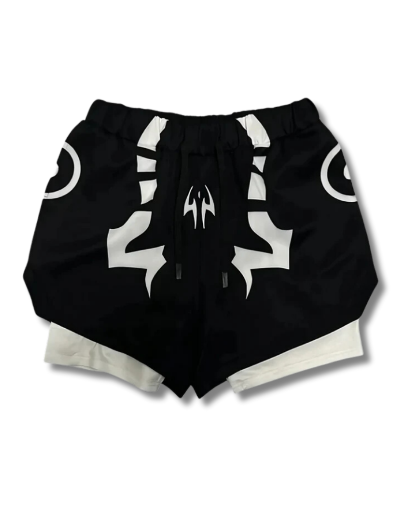 Curse Crest Layered Shorts